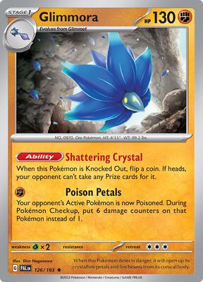 Glimmora card from SV02: Paldea Evolved