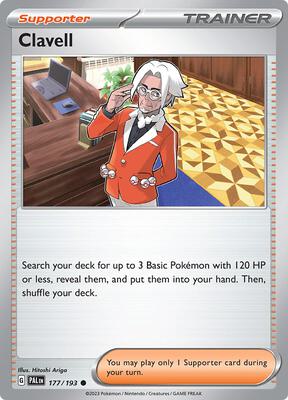 Clavell card from SV02: Paldea Evolved