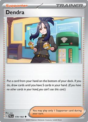 Dendra - 179/193 card from SV02: Paldea Evolved
