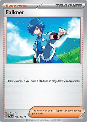 Falkner - 180/193 card from SV02: Paldea Evolved