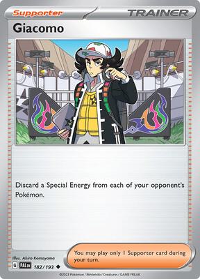 Giacomo card from SV02: Paldea Evolved