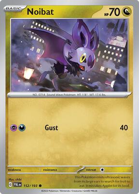 Noibat card from SV02: Paldea Evolved