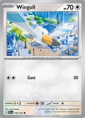 Wingull card from SV02: Paldea Evolved