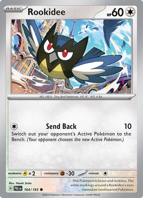 Rookidee card from SV02: Paldea Evolved