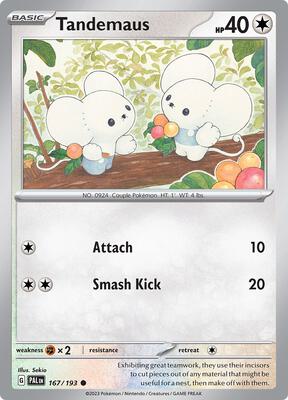 Tandemaus - 167/193 card from SV02: Paldea Evolved