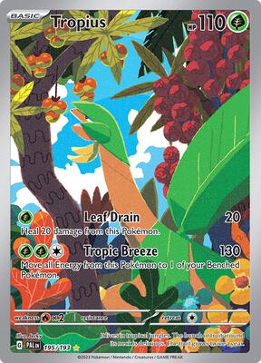 Tropius - 195/193 card from SV02: Paldea Evolved
