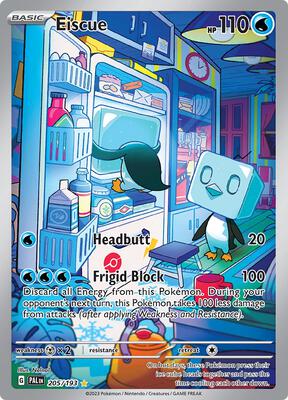 Eiscue - 205/193 card from SV02: Paldea Evolved
