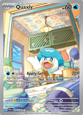 Quaxly - 206/193 card from SV02: Paldea Evolved