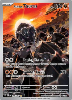 Paldean Tauros - 218/193 card from SV02: Paldea Evolved