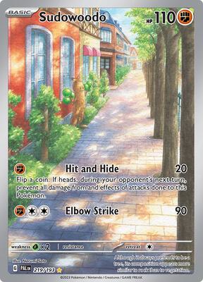 Sudowoodo - 219/193 card from SV02: Paldea Evolved