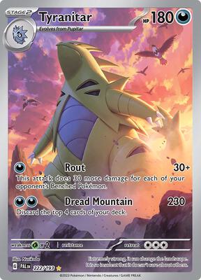 Tyranitar - 222/193 card from SV02: Paldea Evolved