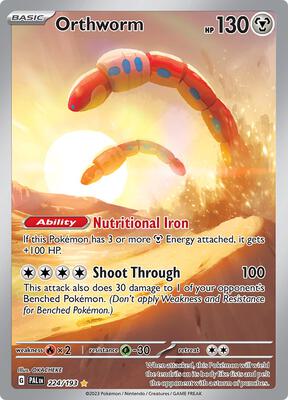 Orthworm - 224/193 card from SV02: Paldea Evolved
