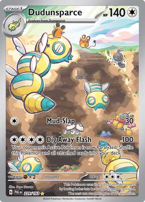 Dudunsparce - 229/193 card from SV02: Paldea Evolved