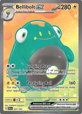 Bellibolt ex - 237/193 card from SV02: Paldea Evolved
