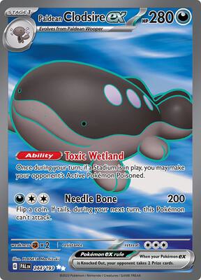 Paldean Clodsire ex - 244/193 card from SV02: Paldea Evolved