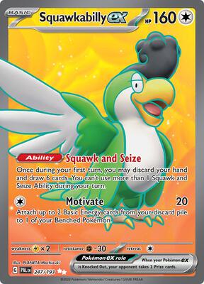 Squawkabilly ex - 247/193 card from SV02: Paldea Evolved