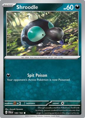 Shroodle - 145/193 card from SV02: Paldea Evolved