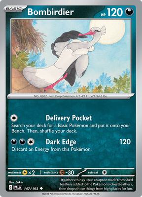 Bombirdier card from SV02: Paldea Evolved