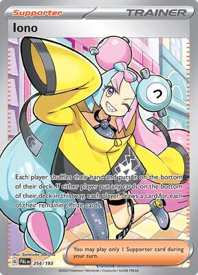 Iono - 254/193 card from SV02: Paldea Evolved