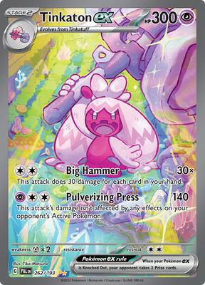 Tinkaton ex - 262/193 card from SV02: Paldea Evolved