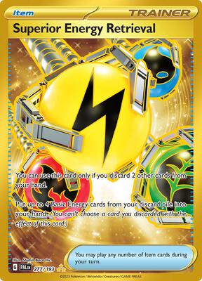 Superior Energy Retrieval - 277/193 card from SV02: Paldea Evolved