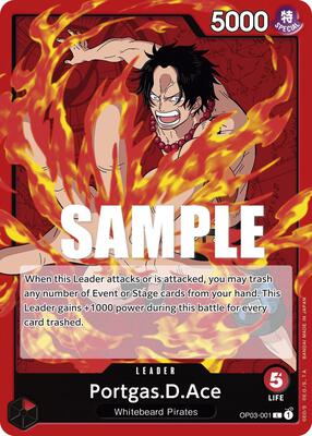 Portgas.D.Ace card from Pillars of Strength