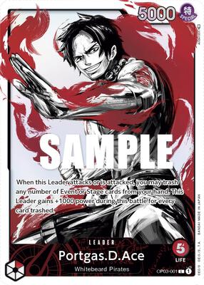Portgas.D.Ace (Alternate Art) card from Pillars of Strength