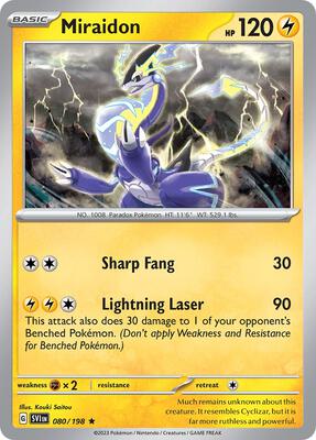 Miraidon - 080/198 card from Deck Exclusives