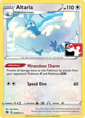 Altaria - 049/073 card from Prize Pack Series Cards
