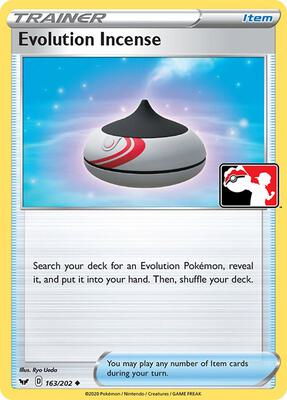 Evolution Incense - 163/202 card from Prize Pack Series Cards