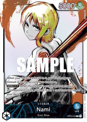 Nami (040) (Alternate Art) card from Pillars of Strength