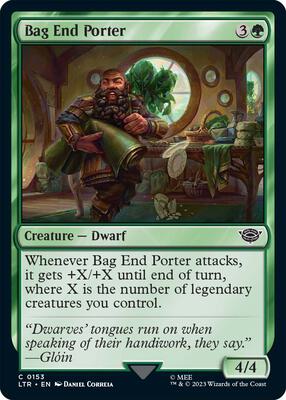 Bag End Porter card from Universes Beyond: The Lord of the Rings: Tales of Middle-earth