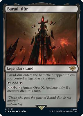 Barad-dur card from Universes Beyond: The Lord of the Rings: Tales of Middle-earth