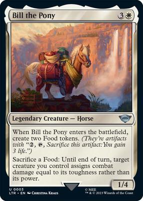 Bill the Pony card from Universes Beyond: The Lord of the Rings: Tales of Middle-earth