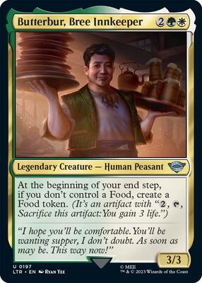 Butterbur, Bree Innkeeper card from Universes Beyond: The Lord of the Rings: Tales of Middle-earth