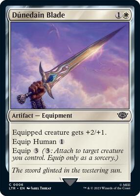 Dunedain Blade card from Universes Beyond: The Lord of the Rings: Tales of Middle-earth