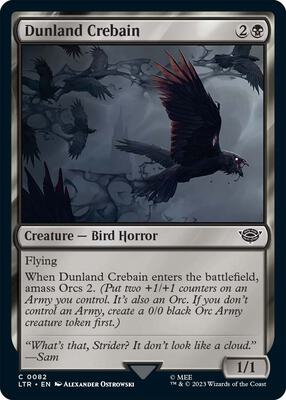 Dunland Crebain card from Universes Beyond: The Lord of the Rings: Tales of Middle-earth