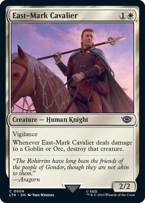 East-Mark Cavalier card from Universes Beyond: The Lord of the Rings: Tales of Middle-earth