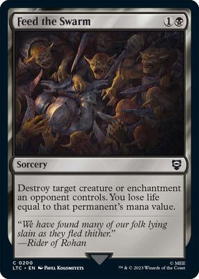 Feed the Swarm card from Commander: The Lord of the Rings: Tales of Middle-earth