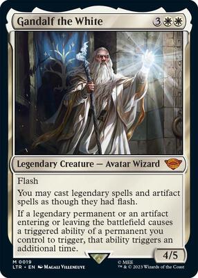 Gandalf the White card from Universes Beyond: The Lord of the Rings: Tales of Middle-earth