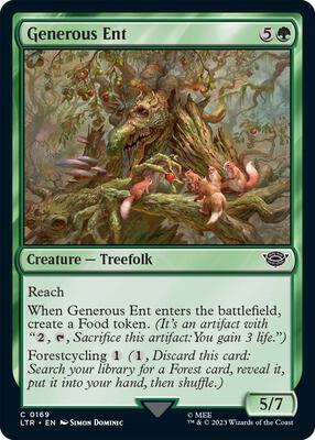 Generous Ent card from Universes Beyond: The Lord of the Rings: Tales of Middle-earth