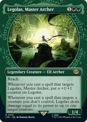 Legolas, Master Archer (Showcase) card from Universes Beyond: The Lord of the Rings: Tales of Middle-earth