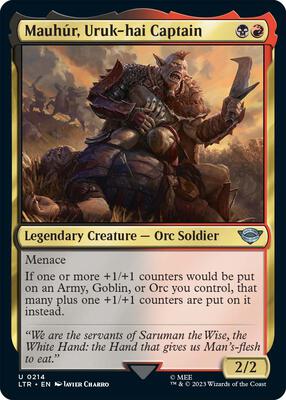 Mauhur, Uruk-hai Captain card from Universes Beyond: The Lord of the Rings: Tales of Middle-earth