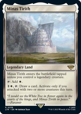 Minas Tirith card from Universes Beyond: The Lord of the Rings: Tales of Middle-earth