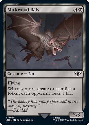 Mirkwood Bats card from Universes Beyond: The Lord of the Rings: Tales of Middle-earth