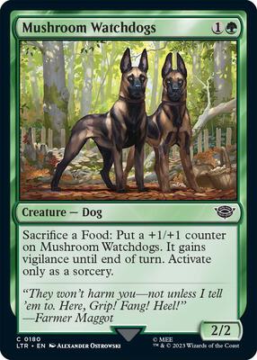 Mushroom Watchdogs card from Universes Beyond: The Lord of the Rings: Tales of Middle-earth