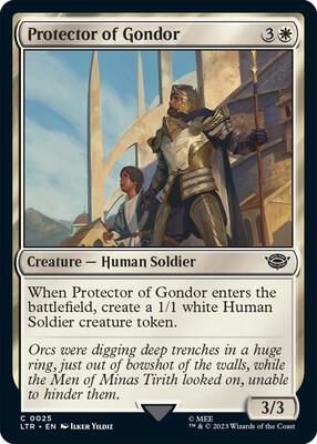 Protector of Gondor card from Universes Beyond: The Lord of the Rings: Tales of Middle-earth