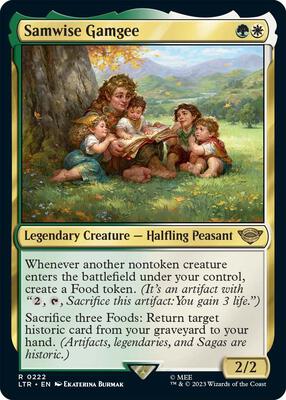 Samwise Gamgee card from Universes Beyond: The Lord of the Rings: Tales of Middle-earth
