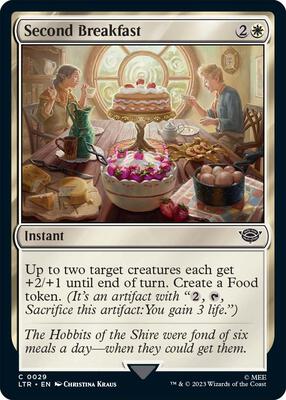 Second Breakfast card from Universes Beyond: The Lord of the Rings: Tales of Middle-earth