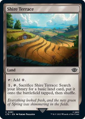 Shire Terrace card from Universes Beyond: The Lord of the Rings: Tales of Middle-earth
